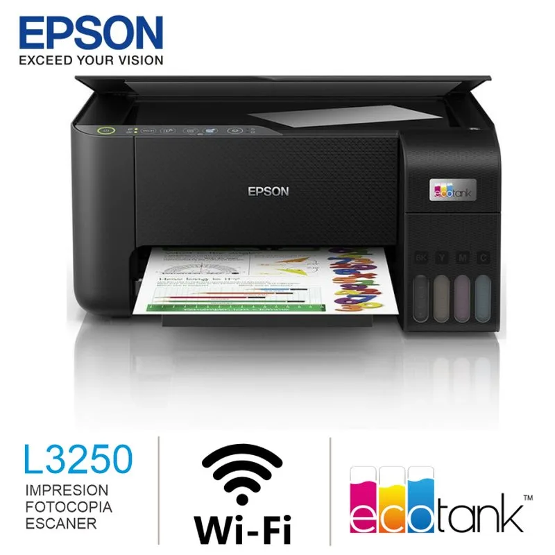 IMPRESORA MULTIFUNCIONAL TINTA EPSON L3250, USB-WIFI
