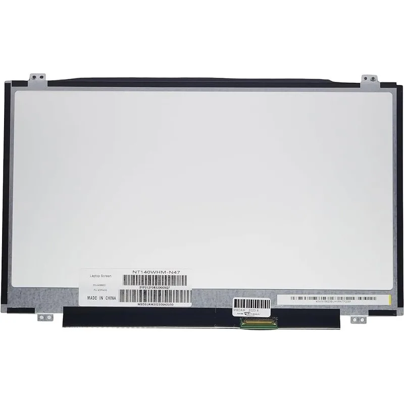 PANTALLA 14" NT140WHM-N47,SLIM 1366x768 40 PIN, CON GANCHOS
