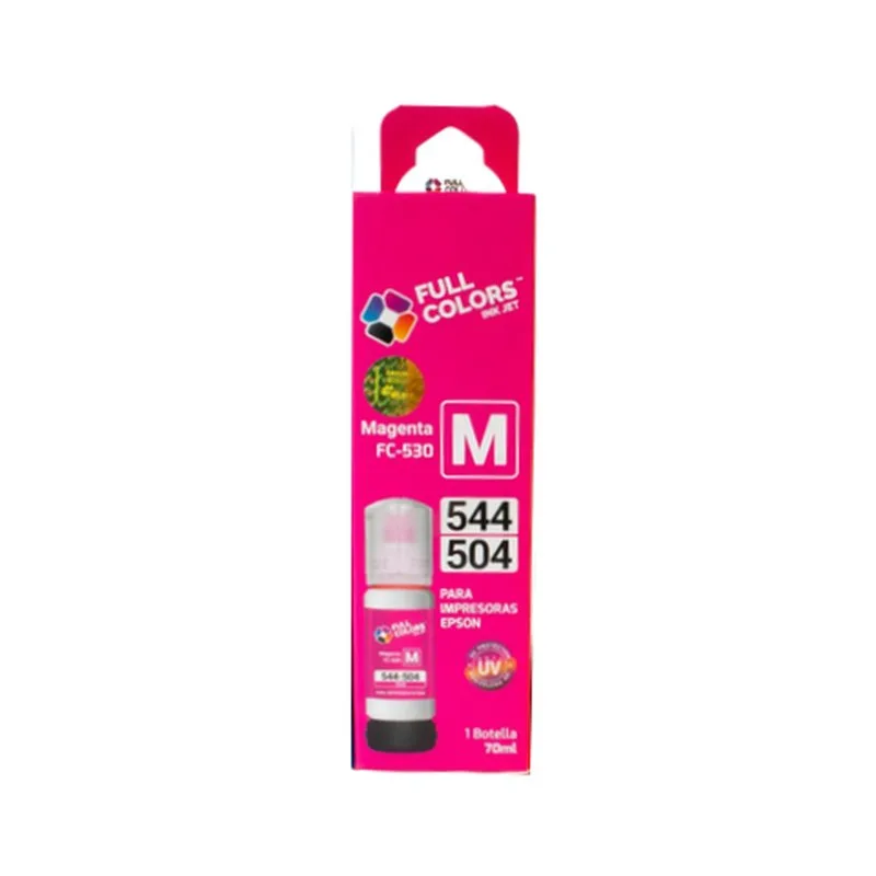 TINTA FULL COLORS PARA EPSON 504-544 MAGENTA 70ML
