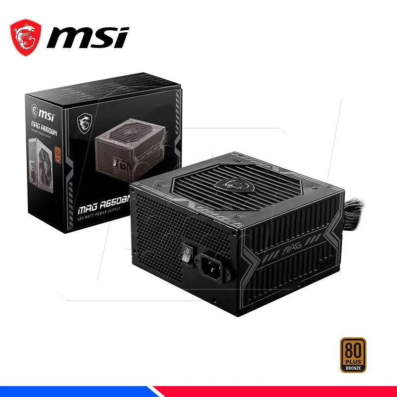 FUENTE DE PODER MSI MAG A650BN, 650W, 80 PLUS BRONZE