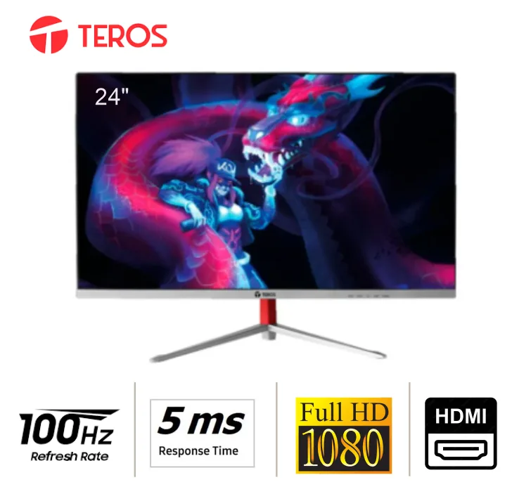 MONITOR TEROS TE-2410S, 23.8", CURVO, 1920X1080, HDMI