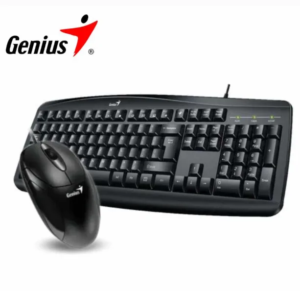KIT GENIUS TECLADO Y MOUSE KM-200 USB MULTIMEDIA