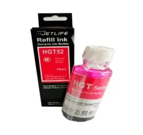 TINTA JETLIFE PARA HP GT52 MAGENTA, 90 ML