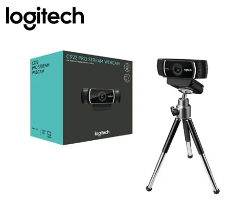 CAMARA WEB LOGITECH C922 FHD STREAM CON TRIPODE