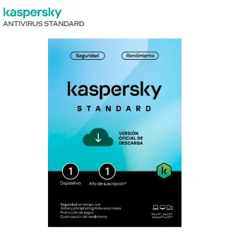 ANTIVIRUS KASPERSKY STANDAR 2025 1 PC 1 AÑO