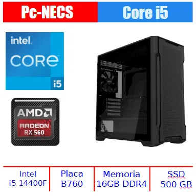 COMPUTADORA INTEL CORE I5, 16 GB RAM, SSD 500 GB, RX 560 4GB