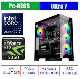 COMPUTADORA INTEL ULTRA 7, RAM 32GB DDR5, 1TB SSD, NVIDIA RTX 5050 8GB