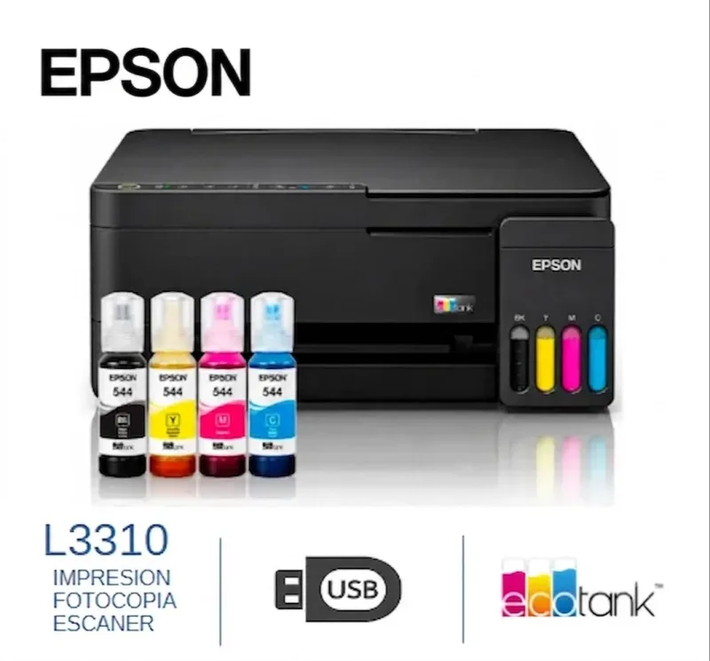 IMPRESORA MULTIFUNCIONAL TINTA EPSON L3310, USB