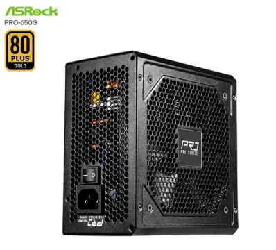 FUENTE DE PODER ASROCK PRO 650G, 650W 80+ GOLD